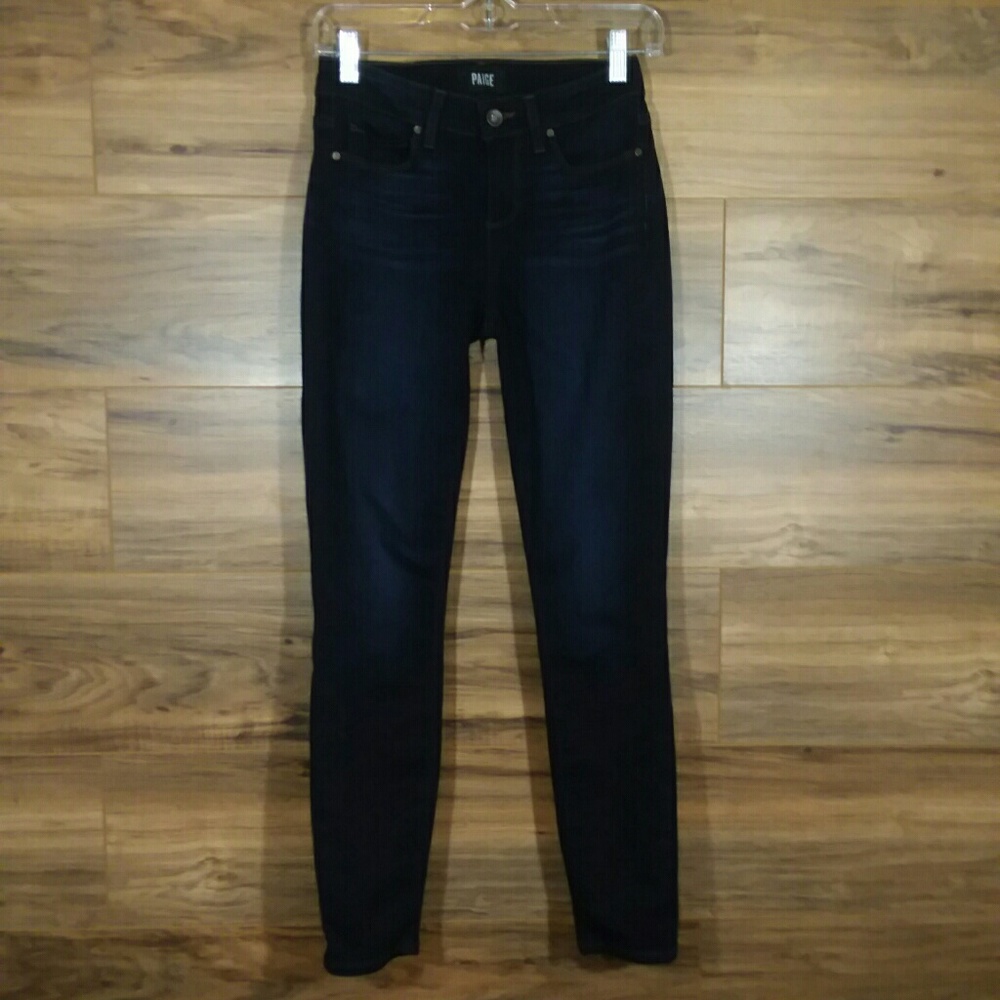 Paige Verduga Ankle Skinny Dark Wash Jeans
